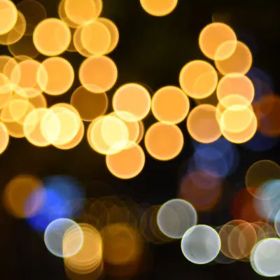 Bokeh ışıklar
