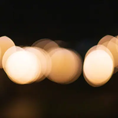 Bokeh ışıklar