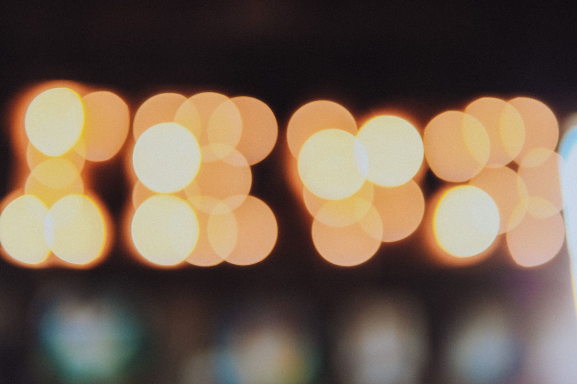 Bokeh ışıklar