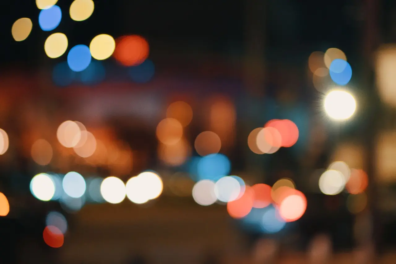 Bokeh ışıklar