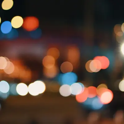 Bokeh ışıklar